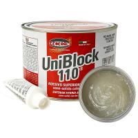 Клей для камня гибридный GENERAL Uniblock 110 прозрачный с медовым оттенком густой быстрый, 1 л